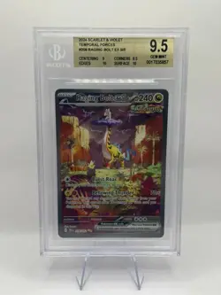 POKEMON RAGING BOLT EX 208 TEMPORAL FORCES BGS GEM MINT INVEST - Image 1