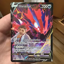 Pokemon Eternatus V Ultra Rare SWSH11: Lost Origin Trainer Gallery TG21/TG30 NM - Image 1