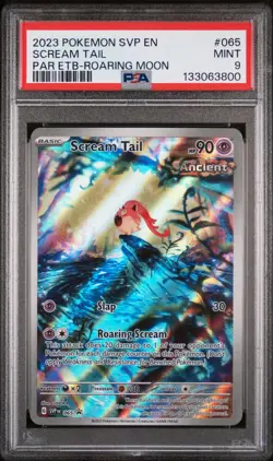 2023 POKEMON SVP EN-SV BLACK STAR PROMO #065 SCREAM TAIL PSA 9 - Image 1