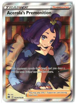 Acerola's Premonition ⭐ TG24/TG30 Holo Brilliant Stars Pokemon NM - Image 1