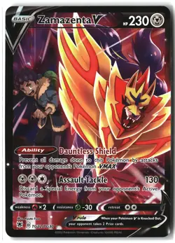 Zamazenta V ⭐ TG22/TG30 Holo Rare V Astral Radiance Trainer Gallery Pokemon NM - Image 1