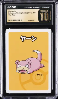 2019 POKEMON PLAYING CARD JAPANESE OLD MAID SLOWPOKE CGC 10 PRISTINE - Image 1