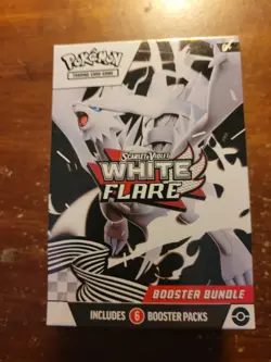 Pokemon TCG Scarlet & Violet White Flare 6 Booster Packs Box Factory Sealed New - Image 1