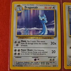 Pokemon TCG Base Set Dragonair & Dratini 18/102 Rare LP/NM Vintage WOTC - Image 2