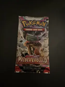 Heavy 22.38g Pokemon Sealed Paldea Evolved Booster Pack - Image 2