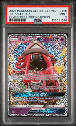 2021 POKEMON CELEBRATIONS CLASSIC COLLECTION #60 TAPU LELE GX PSA 9 - Image 1