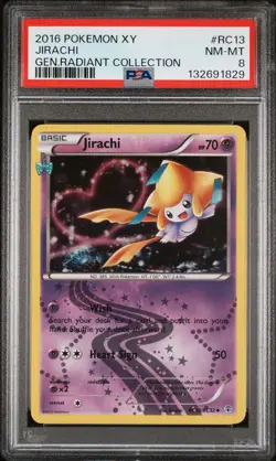 2016 POKEMON XY GENERATIONS RADIANT COLLECTION #RC13 JIRACHI PSA 8 - Image 1