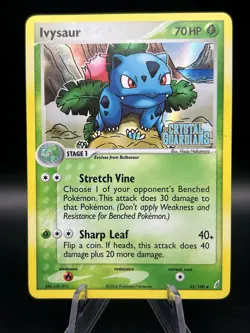 Pokemon TCG Ivysaur EX Crystal Guardians Card 35/100 Reverse Holo Stamped - Image 1