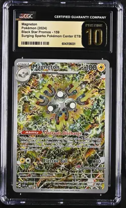 MAGNETON Surging Sparks Pokemon Center Promo #159 CGC Pristine 10 - Image 2