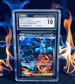 Pokemon Mega Charizard X Ex #125/094 CGC 10 Slab (Read Description) 🔥 - Image 1