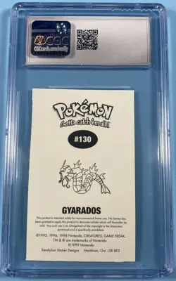 Pokemon TCG Gyarados Sandylion Sticker #130 CGC 8.5 NM-MINT - Image 2