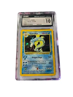 Gyarados Holo 7/130 CGC 10 Gem Mint - Pokemon Base Set 2 (2000) - Vintage WOTC - Image 1