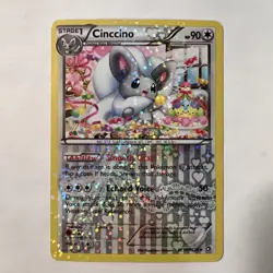 Cinccino RC19/RC25 Legendary Treasures Radiant Reverse Holo Pokemon TCG 2013 LP - Image 1