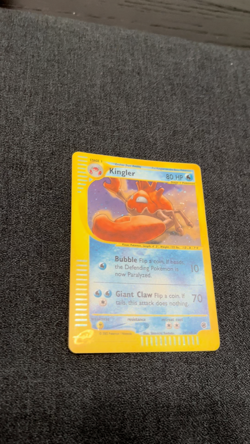 Pokemon TCG Kingler 015/165 Expedition Base Set Holo LP/NM - Image 2