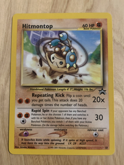 Hitmontop Pokemon WOTC Black Star Promo # 37 HP 60 NM - Image 1