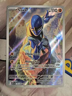 Sawk 130/086 White Flare Illustration Rare Pokemon TCG NM - Image 1