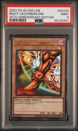 2023 YU-GI-OH! LOB 25TH ANNIVERSARY EDITION PSA 9 PSA 10 LEGEND OF EXODIA SET - Image 4