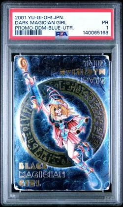 2001 YU-GI-OH! JAPANESE PROMO DARK MAGICIAN GIRL PSA 1 - Image 1