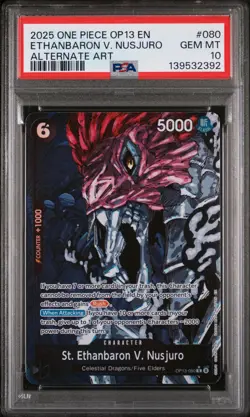 2025 ONE PIECE CARRYING ON HIS WILL ALT ART ST. ETHANBARON V. NUSJURO PSA 10 - Image 1