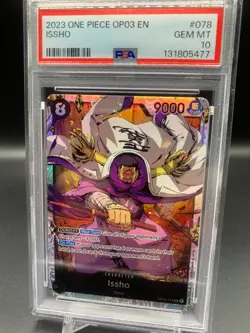 Issho OP03-078 PSA 10 SR Pillars of Strength One Piece TCG - Image 1