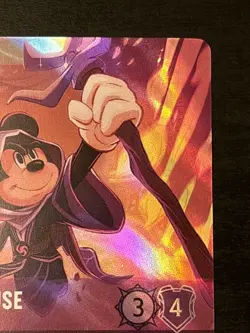 Disney Lorcana The First Chapter Mickey Mouse Wayward Sorcerer Enchanted 208/204 - Image 3