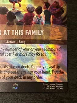 Disney Lorcana Ursula's Return: Look at This Family Enchanted Card 207/204 - Image 4