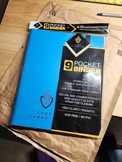 Card Guardian - 9 Pocket Binder for 360 Cards Trading Card Blue - Image 1