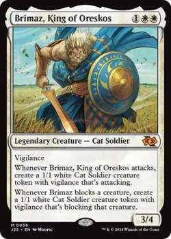 ~ Brimaz, King of Oreskos (Anime) ~ NM ~ Foundations Jumpstart ~ MTG ~ - Image 1