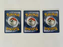 Lot of 3 Pokemon Cards Giovanni's Meowth Trainer Kadabra Gym Heroes LP - Image 2
