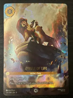 Circle of Life Enchanted Holo Card 225/204 Fabled Lorcana Set 9 Enchanted Nm - Image 1