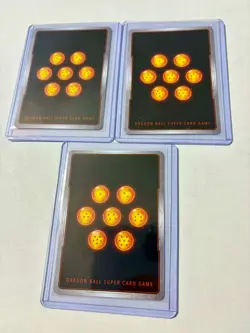 3x Son Goku FP-027 Gold Promo Card Dragon Ball Fusion World NM - Image 2