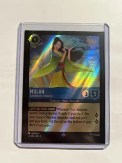 Mulan - Considerate Diplomat 142/204 Fabled Cold Foil Disney cards - Image 2