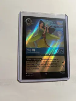 Mulan - Considerate Diplomat 142/204 Fabled Cold Foil Disney cards - Image 3