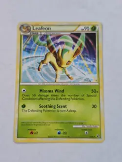 Pokemon TCG Leafeon Card 17/90 Undaunted Regular Rare - Image 1