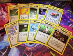 Pokemon Trainer Cards (Lot of 10) Base Set & Fossil No Duplicates LP 🔥🔥 - Image 1