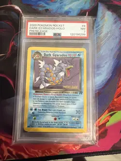 2000 Pokemon Dark Gyarados TCG Prerelease Card 08/82 WOTC Promo PSA 7 - Image 1