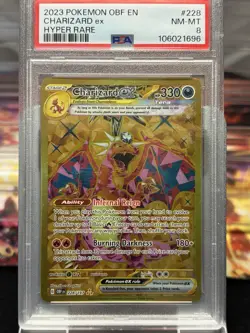 Charizard EX Obsidian Flames Holo Hyper Rare Pokemon TCG Card PSA 8 228/197 - Image 1