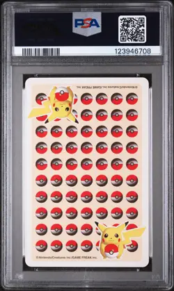 1998 POKEMON STADIUM YELLOW VERSION PLAYING CARDS KING OF SPADES PIDGEOT PSA 9 - Image 2