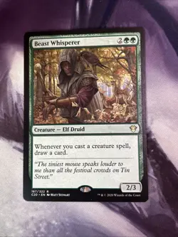 Beast Whisperer Guilds of Ravnica Magic: The Gathering Card Commander 2020 MTG - Image 1