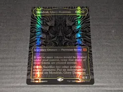 Mondrak, Glory Dominus (Oil Slick Raised Foil) Phyrexia: All Will Be One Foil NM - Image 1
