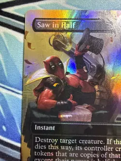 Saw in Half Deadpool Secret Lair Drop - #1755 NM 🌈 Rainbow Foil 🌈 - Image 2