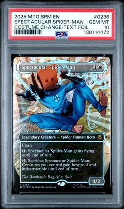 PSA 10 GM Magic the Gathering Spectacular Spider-Man Textured Foil 0236 Marvel - Image 1