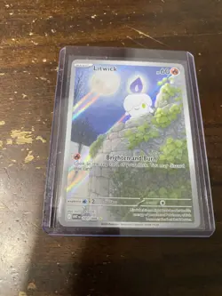 Pokemon TCG 2025 Litwick 101/086 White Flare Holo Illustration Rare NM VHTF - Image 1