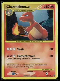 2008 Pokemon Charmeleon Holo D & P Stormfront #102/100 - Image 1