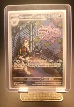 Team Rocket's Weezing 199/182* Illustration Rare Destined Rivals Pokemon English - Image 1