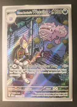 Team Rocket's Weezing 199/182* Illustration Rare Destined Rivals Pokemon English - Image 2