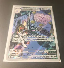 Team Rocket's Weezing 199/182* Illustration Rare Destined Rivals Pokemon English - Image 3