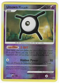 Unown X 71/132 Secret Wonders Reverse Holo Pokemon TCG - VG - Image 1