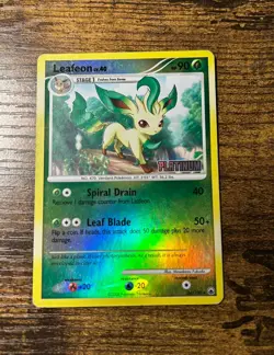 Leafeon Pokemon TCG 24/100 Majestic Dawn Reverse Holo Rare - LP - Image 1