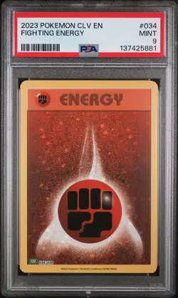2023 POKEMON CLASSIC VENUSAUR & LUGIA EX DECK #034 FIGHTING ENERGY PSA 9 - Image 1